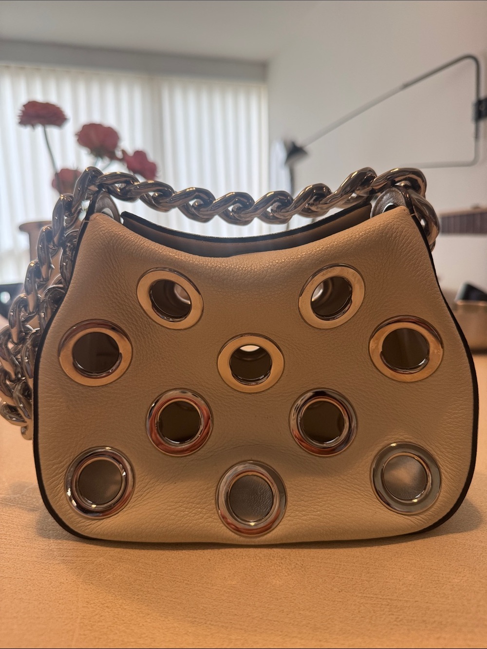 Prada Grommet Shoulder Bag